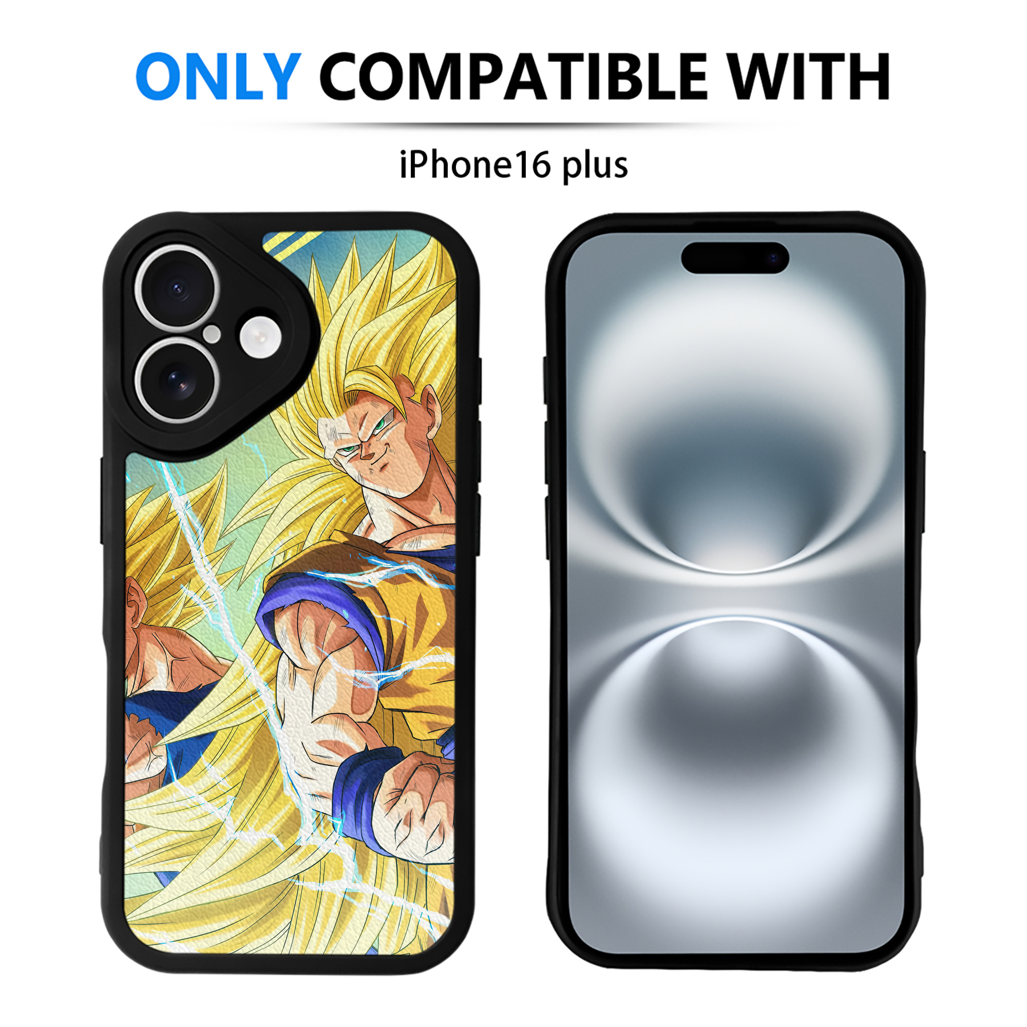 （画像用） ドラゴンボール DRAGON BALL 【iPhone 16シリーズ対応】シリコンスマホケース（レザー調） 材質：シリコン